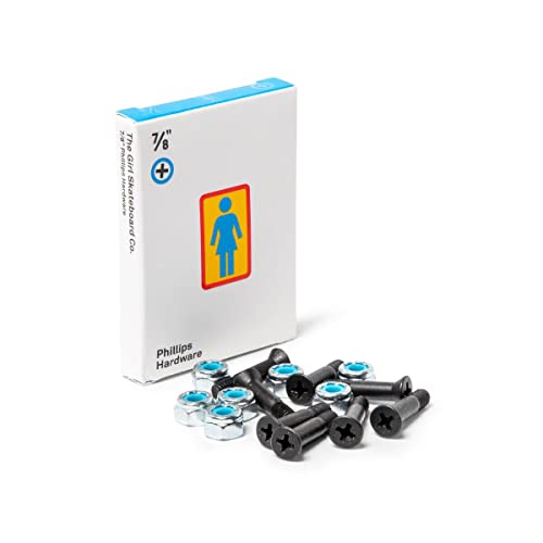 Girl Skateboards 7/8" Phillips Longneck Mounting Hardware (for Mounting Skateboard Trucks to Deck)