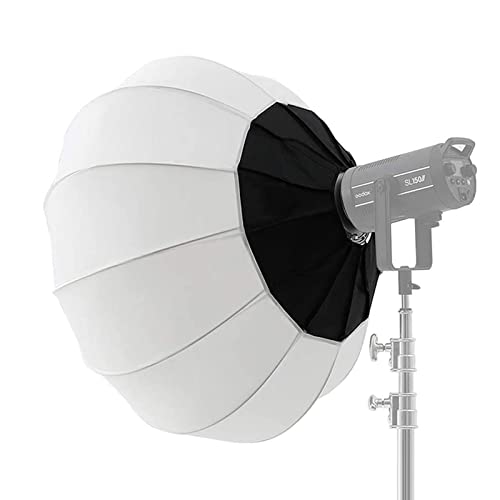 Soonpho 25Inch/65Cm Foldable Lantern Softbox, Portable Ball Shape Soft Box Compatible For Godox Neewer Speedlite Studio Strobe Flash Light(Bowens Mount) #TOP7
