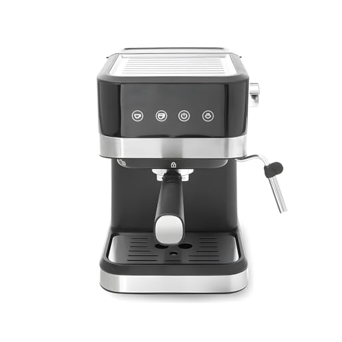 Wintem Macchina del Caffè in Plastica e Acciaio1050W 1,5L in