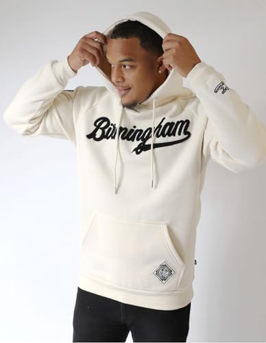 Big Boy Birmingham Black Barons Heritage Mens Hoodie [Ivory White] - ID#39200-92-225-0-02