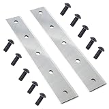 YUXIVCNE 2 Set PK090301 12 in Wood Chipper Blade Replacement for DK2 OPC50636 OPC506 OPC504 OPC566E OPC506E Replace PK0903 PK090301-2 PK0915 PK0915-EH, Steel Chippers Beveled