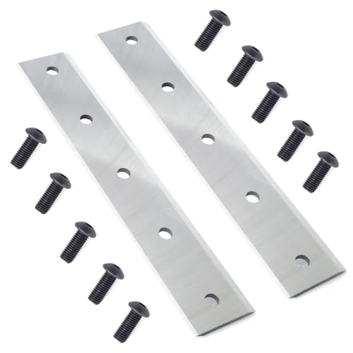 YUXIVCNE 2 Set PK090301 12 in Wood Chipper Blade Replacement for DK2 OPC50636 OPC506 OPC504 OPC566E OPC506E Replace PK0903 PK090301-2 PK0915 PK0915-EH, Steel Chippers Beveled