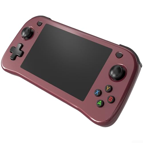 Reproductor de juegos retro con más de 20000 juegos integrados, pantalla IPS de 4.5 pulgadas, rendimiento de doble núcleo, soporta libros electrónicos, videos musicales y carga de teléfono (rojo)