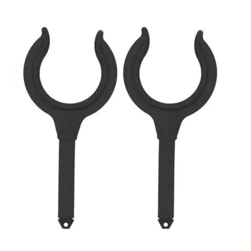 Fcnjsao 2 Uds Marina Barco Timón Castillo Caña de Pescar Rowlock Horn Lado Montar Barcos Inflables Rowlock Oarlock Paddle