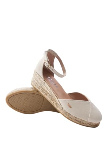 VISCATA Formiga Canvas Espadrille Sandal Wedges, Comfort and Style for Every Occasion, Size 5-12