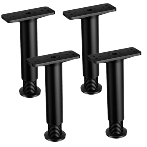 NOLITOY 4 Piezas Patas de Soporte para Cama Ajustables Soporte Central Resistente para Marco de Cama Repuesto Reforzado Compatible con Múltiples Estilos