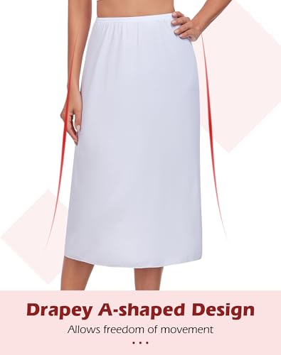 Image of MANCYFIT Half Slips for Under Dresses Slip Skirt for Women Underskirt for Dresses