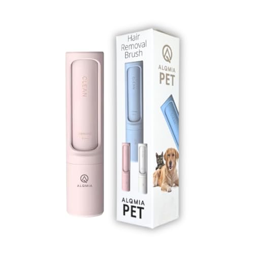 Image of Pet Hair Remover Lint Roller, Reusable Roller for Clothes, Sofas, and Furniture, Efficient Lint Roller Brush for Dogs and Cats Hair Removal, Easy to Clean, Portable by ALQMIA (Pink)