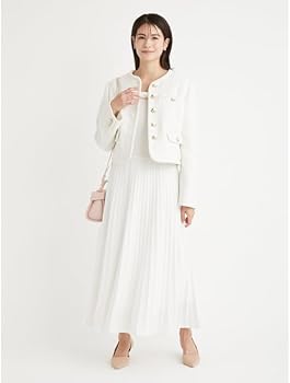 Amazon.co.jp: パイピングショートジャケット CWFJ251048OWHT38