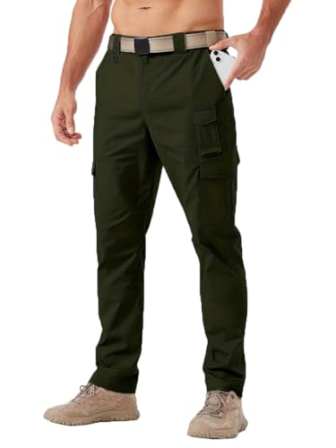 Image of TOPLOT Men's Casual Cargo Pant | Multi-Pocket Utility Design | Comfortable Fit Wear | Durable Construction | Functional Style Look | Easy Movement | Perfect for Casual, Outdoor & Travel (5227)