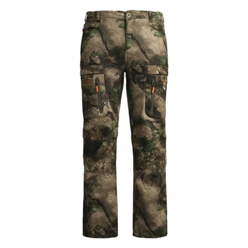 ScentLok BE:1 Voyage Quiet Warm Fleece Bow Hunting Camo Pants for Men (Mossy Oak Terra Outland, Large)
