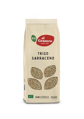 El Granero Integral - Trigo Sarraceno Ecológico 500 g - Rico en Fibra y Proteínas Vegetales - Bajo Índice Glucémico - Fácil Digestión - Apto para Veganos