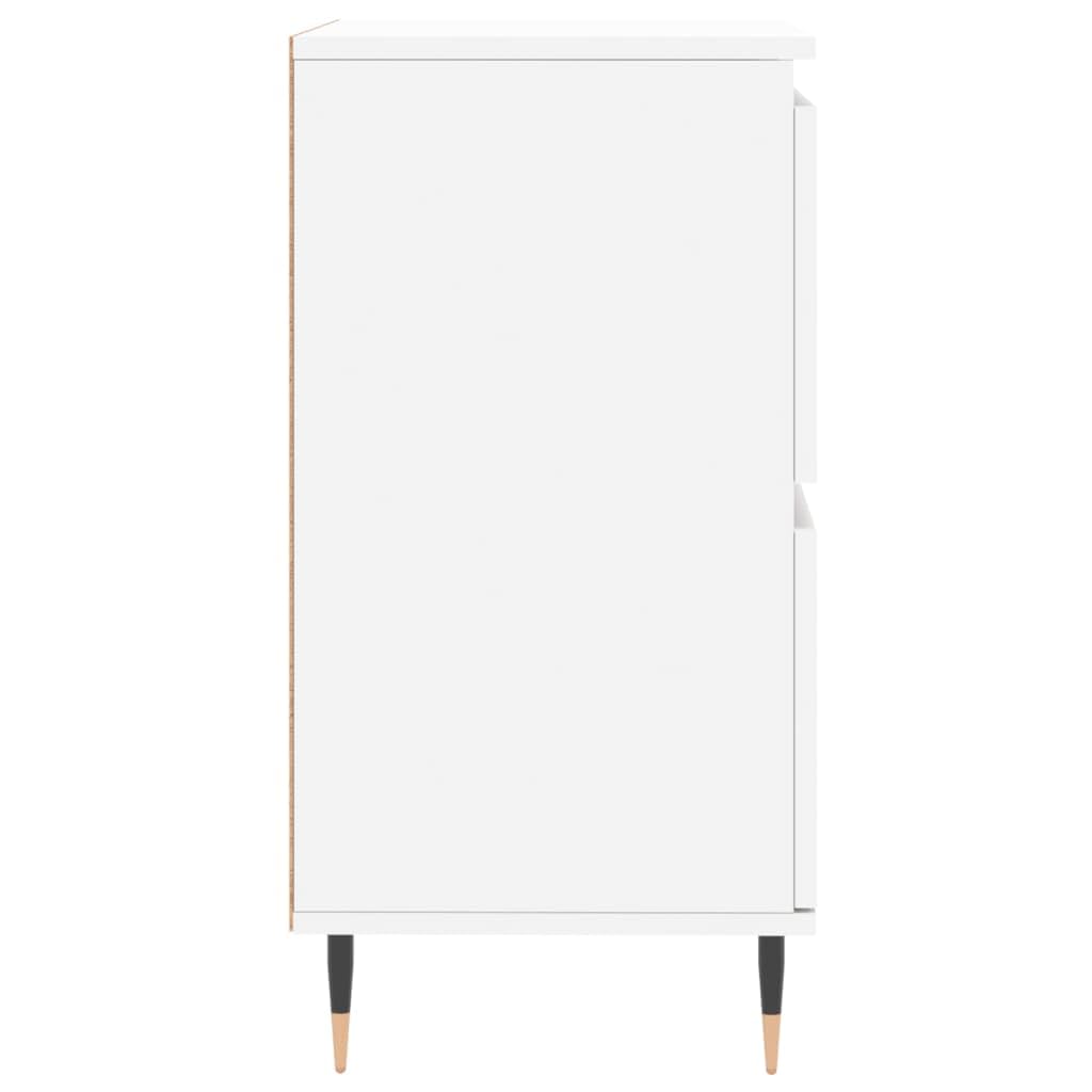 Kredensy zestaw 2 sztuk, białe, materiał drewnopochodny, 120 x 35 x 70 cm, z miejscem do przechowywania, do salonu, jadalni, korytarza, uniwersalna szafka do przechowywania