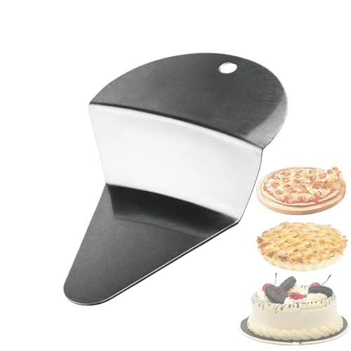 Pala per pizza – Pala per torta | Pala per pizza in acciaio inox | Pala per pizza | Pala per pizza | Spatola triangolare ergonomica per pasticceria | Pala da dessert professionale multiuso per pizza