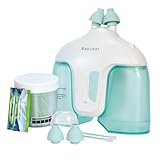 Nascool Electric Nasal Irrigation System with 50 Salt Packets, 2 Modes Nose Cleaner with Self Cleaning & Waste Collection Function for Sinus Relief Runny Nose, Nasal Congestion, Itching Nose(Green)