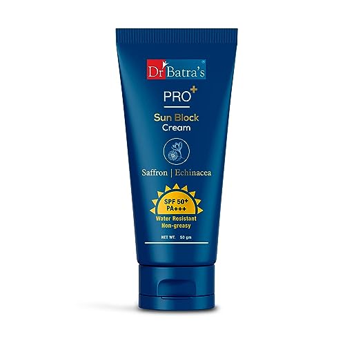 Dr Batra’s PRO+ Sun Block Sunscreen SPF 50++ | Non Sticky & Lightweight Formula | 50g