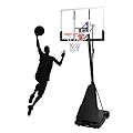 Portable Basketball Hoop Outdoor 5.2-10Ft, 47 Inch Shatterproof Backboard & Rebound Plate & Quick Adjustable Basketball Goal System for Swimming Pool/Driveway/Backyard