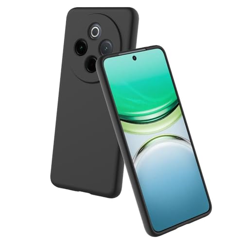 Image of Back Cover | Full Camera Protection | Premium Liquid Silicon Case | Flexible Bumper Case for Vivo T4 5G / Y300 Pro 5G / Y300 Pro Plus 5G / iQOO Z10 5G (Black)