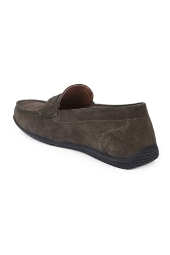 Image of Louis Philippe Men Leather Moccasin Shoe