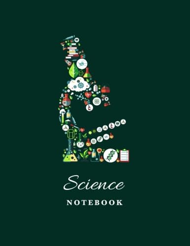 Science Notebook: 110 Blank and Lined pages and White Paper Blank and Lined pages (Microscope)