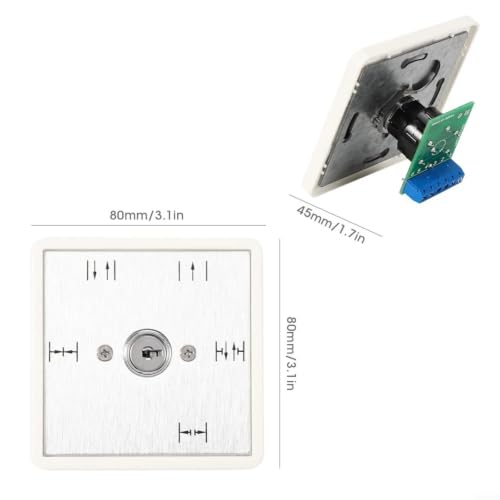 Selector de llave de 5 posiciones con panel de aluminio resistente a la intemperie 3