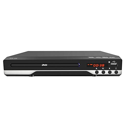 Tragbare HD DVD-Player, 1080p HDMI Stereo DVD-Player mit USB-3.0-Slot Port-Fernbedienung Unterstützte CD CD-R CD-RW-Power Off-Speicher-Wiedergabe