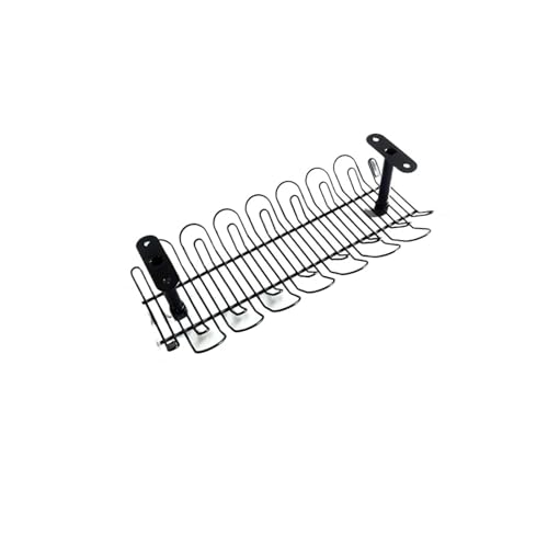 KAJHSTLOZ Desk Cable Management Tray Under Table Socket Hang Holder Power Strip Storage Rack For Offices Living Room Wire Cord Organizer(Black)