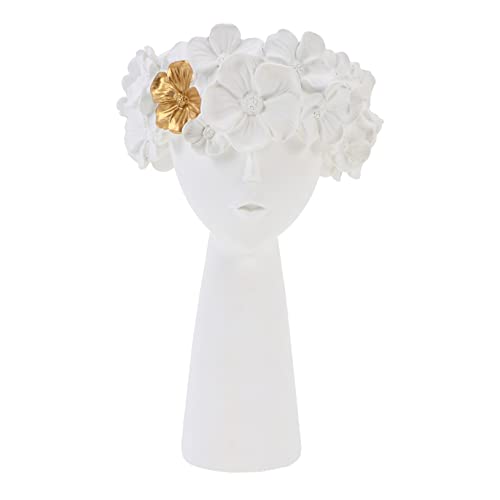 Objet d'art unique vase décoratif blanc en résine haut de gamme