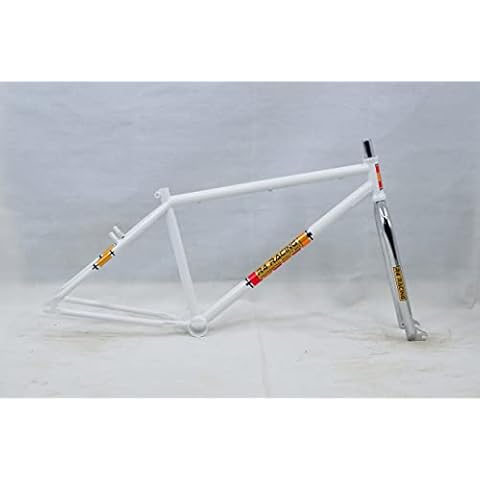 R4 Chromoly 29" Pro BMX Complete Frame & Fork, Gloss White Cover