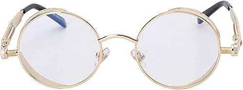Image of OWL Steampunk Vintage Retro Round Circle Gothic Hippie Colored Plastic Frame Sunglasses Colored Lens