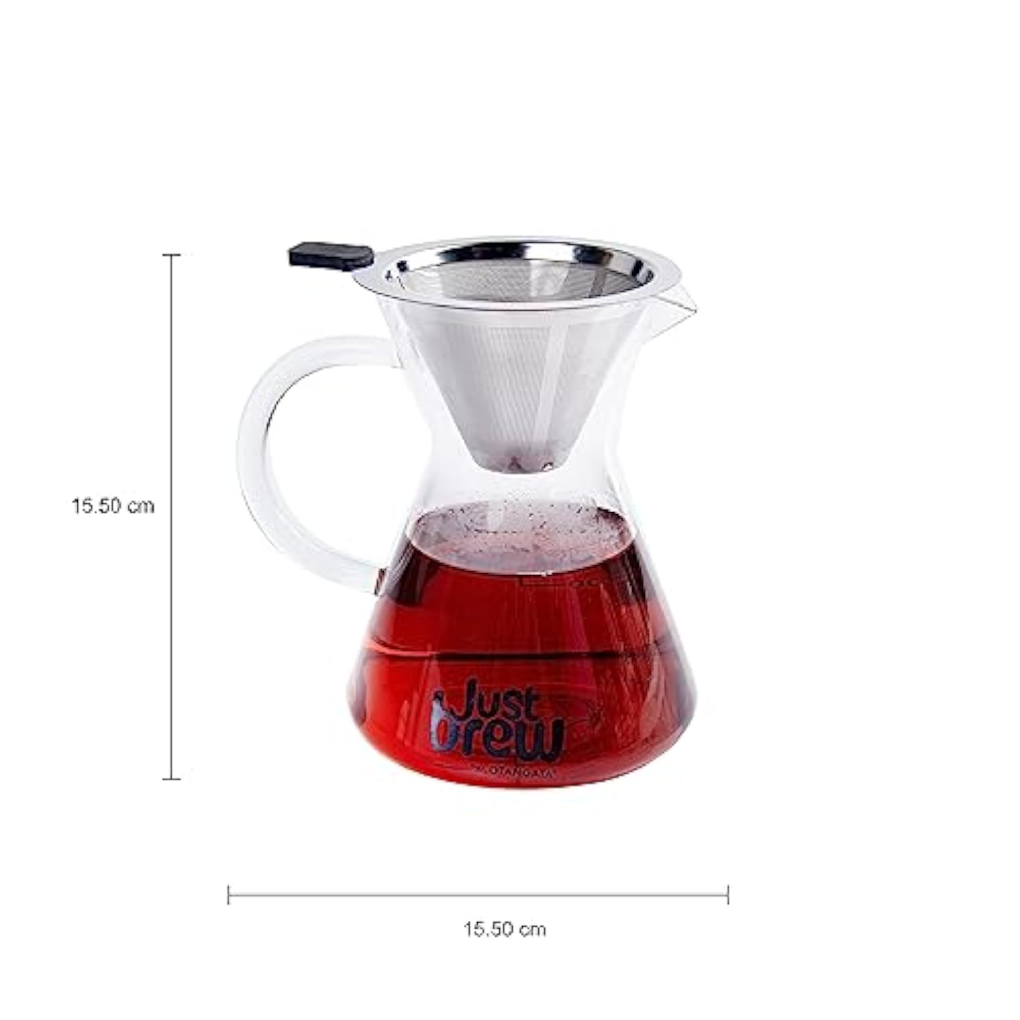 Crystal Drip Coffee Maker with Borosilicate Glass Pot