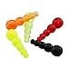 MDXing 50PCS Gourd Shaped Retainer Beads Fishing Accessories Orange Red Green Black and Yellow Loyal Sea Fishing Tackle Supplies Rotating Beads Positioning Beads Stacking Beads Plastic Fishing Tackle