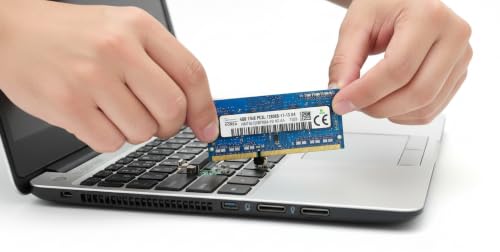 Image of 4GB DDR3L 1600MHz Laptop RAM for Hynix (PC3L-12800S, 204-Pin SO-DIMM, 1.35V, 1Rx8 Single Rank) Non-ECC Unbuffered Memory - HMT451S6AFR8A-PB
