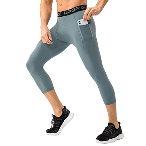 Pantaloni Compressione Uomo - Traspiranti Per Sport E Allenamento - Foto 3