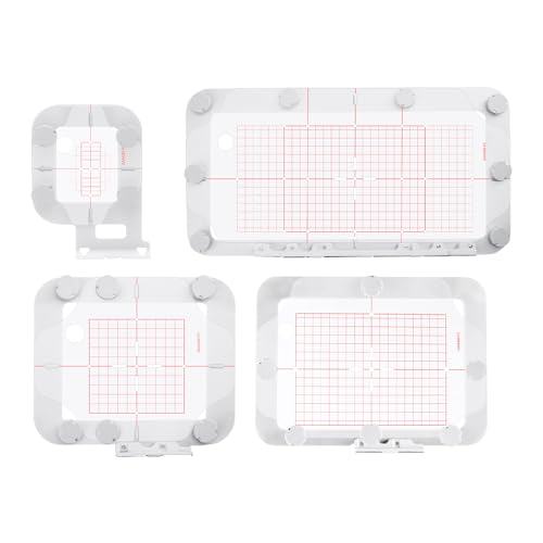 Image of Sew Tech Magnetic Embroidery Hoop for Brother PE900 PE800 SE2000 SE1900 PE770 NS2850D NS1250E NS2750D PE780D PE750D PE700 PE700II 1250 1200 PC8500 Brother Babylock Embroidery Machine (4in1-AM Set)