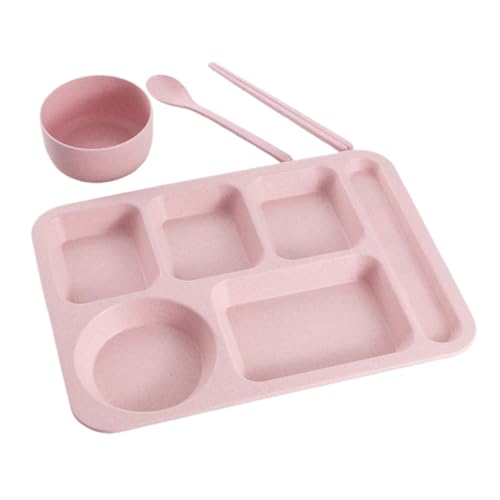 yarunchuangding ランチプレート 深め すくいやすい 仕切り皿 部分プラッタ分割ディナー美濃焼 プレートバランスのとれた食事プレート 大人のための子供 食洗機対応/学生用食事皿-大容量-長方形食堂大人用食事皿投げ防止ファストフード皿分格皿セッ