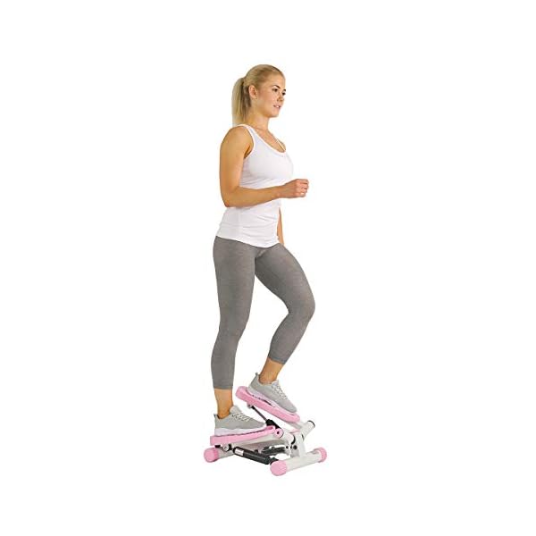 Sunny-Health-and-Fitness-Adjustable-Mini-Stair-Stepper-Exercise-Equipment-Step-Machine-with-Twisting-Action-Pink Sunny Health and Fitness Adjustable Mini Stair Stepper Exercise Equipment Step Machine with Twisting Action, Pink