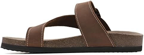 WHITE MOUNTAIN Women's Carly Footbed Sandal, Brown/Leather, 8 M | Image 3