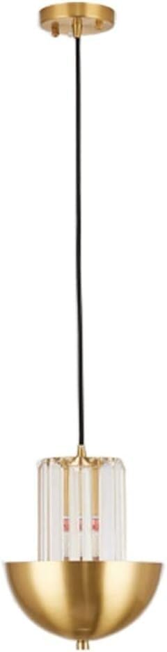 Luminaire cuisine îlot suspension cristal moderne dorée réglable