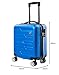 SA Products Cabin Suitcase, Easy Jet 45x36x20 Cabin Bag | Lightweight Hard Shell Carry-On Suitcase with Wheels, Telescopic Handle | Travel Luggage (Blue)