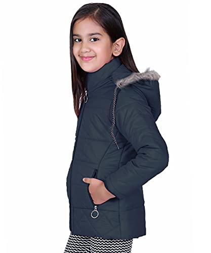 Image of Brazo Full Sleeve Solid Winter Wear Jacket for Girls