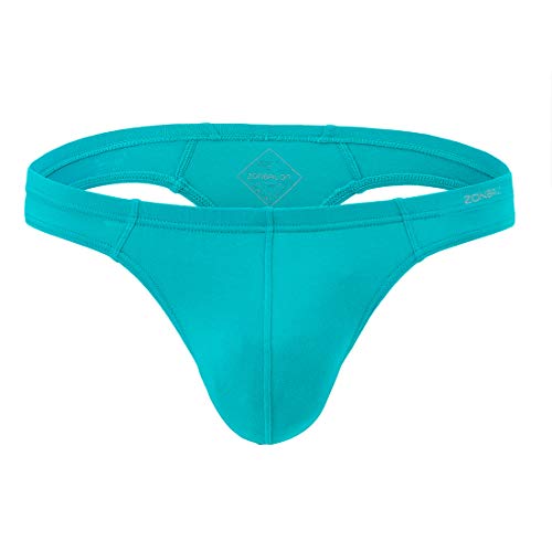 Zonbailon Soft Mens Thongs Underwear Sexy Thong For Men Low Waist 2Xl Green #TOP10