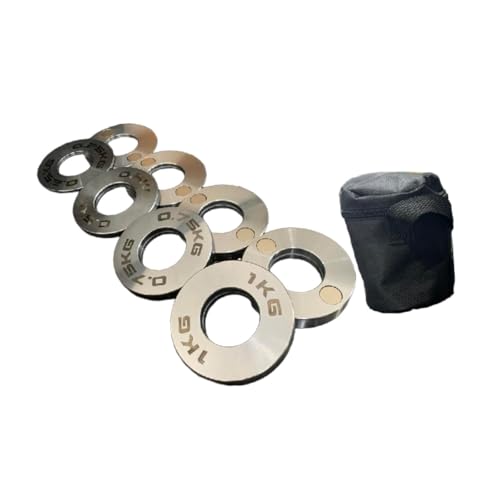 YIJU 8Pcs Change Weight Plates Support Plates 0.25lb 0.5lb 0.75lb 1lb Multifunctional Steel for Strength Training for Home Gym