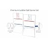 Premium Da Ladder Ball Set, Outdoor Lawn Toss with Real Golf Ball Bolas, PVC Frame, Carrying Bag, Red White and Blue, Made in USA