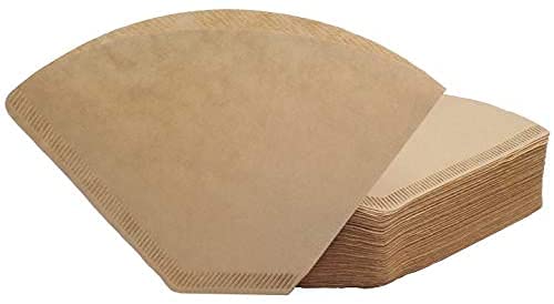 #4 Cone Coffee Filter, Unbleached Natural Paper, No Blowout, Disposable for Pour Over and Drip Coffee Maker, (200 Count)
