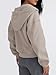 Trendy Queen Zip Up Hoodies For Women Oversized Sweatshirts Fall Fashion Outfits 2025 Cropped Pullover Sweaters Y2k Fleece Jackets Comfy Gym Tops Teen Girls Clothes CoffeGrey M