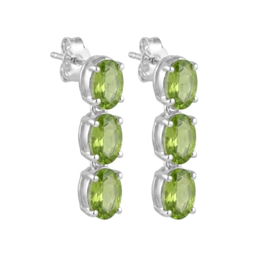Genuine 2ct Peridot 925 Solid Sterling...