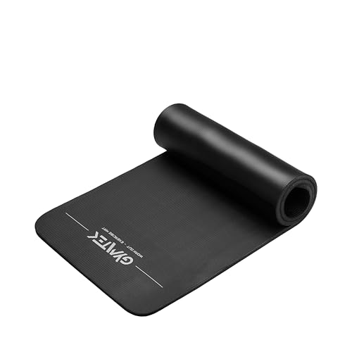 Gymtek Esterilla Yoga Gruesa, NBR 1,5 cm, 180x61cm, Colchoneta Gimnasia, Esterilla Pilates,...