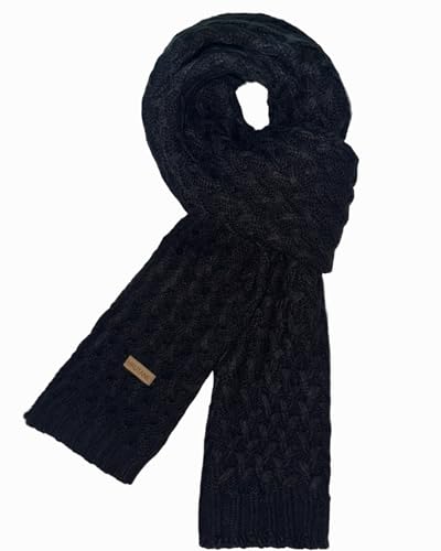 HRUTANE Winter Scarf for Women, Chunky Ribbed Knit...