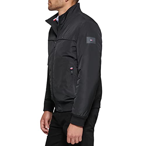Image of Tommy Hilfiger Men's Performance Faux Memory Bomber Jacket
